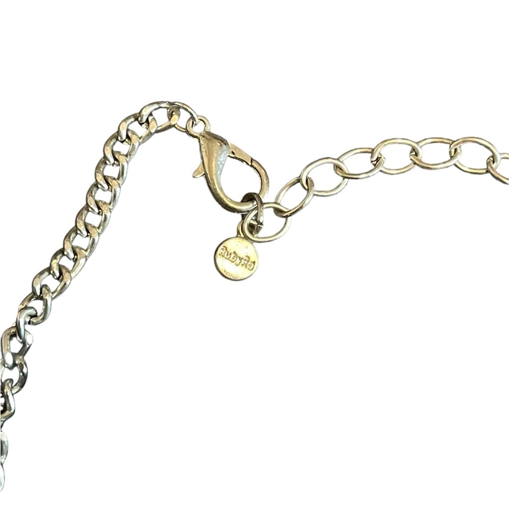 Talbots Gold and Pink Statement Necklace - Picture 2 of 2